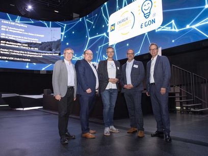 © Daniela Matejschek/Geschäftsführer ENU Herbert Greisberger, EZN Geschäftsführer Bernhard Karnthaler, E.GON Geschäftsführer Roland Matous, EZN u- E.GON Geschäftsführer Andreas Rautner und EVN Vorstandssprecher Stefan Szyszkowitz