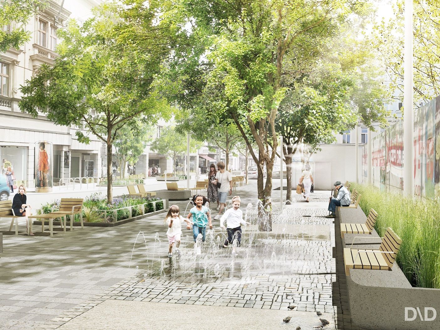 © DnD Landschaftsarchitektur / Visualisierung Hofferplatz