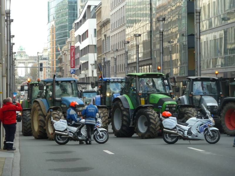 © EMB– Brüssel voll mit Traktoren