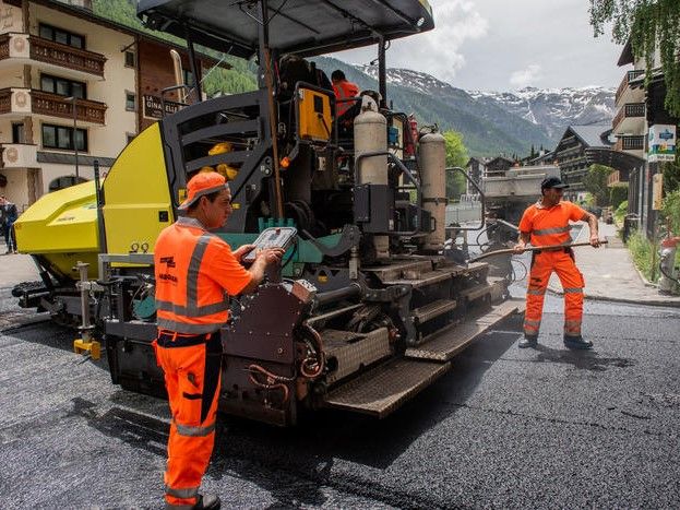 © MacRebur / Straßenbau in Zermatt