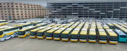 © BYD- Videoausschnitt/ Die Busflotte von Shenzen