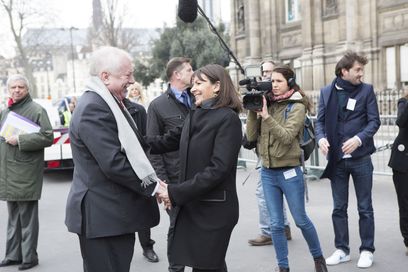 © Henri Garat-Mairie de Paris / Die Pariser Bürgermeisterin Anne Hidalgo begrüßt Bürgermeister Michael Häupl