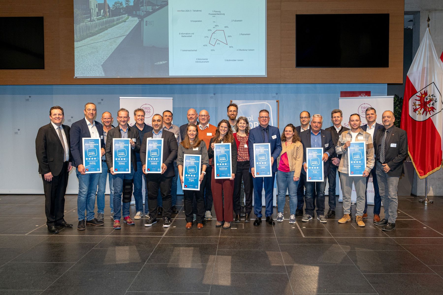 c Blitzkneisser-Tiroler-Mobilitätssterne Die Vier-Sterne-Gemeinden Assling, Schwaz, Jenbach, Virgen, Innsbruck, Lienz, Prutz und Kematen in Tirol.jpg