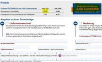 Screenshot vom Verbund Preisblatt