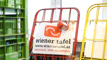 2017 übernahm die Wiener Tafel eine neue Lagerhalle am Großmarkt Wien-Inzersdorf, das "TafelHaus".