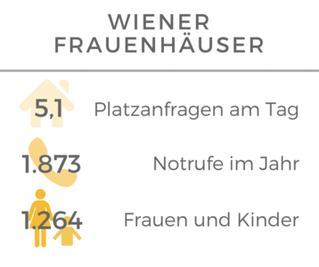 Wiener Frauenhäuser Statistik 2017
5,1 Platzanfragen am Tag