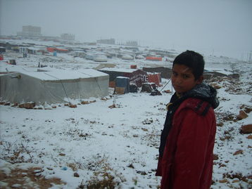 provisorisches Flüchtlingslager südöstlich von Amman, Jordanien