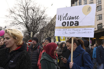 Tausende Menschen protestierten am Samstag, den 19. März, weltweit für eine menschliche Asylpolitik. © spendeninfo.at / Hannah Hauptmann Tausende Menschen protestierten am Samstag, den 19. März, weltweit für eine menschliche Asylpolitik. © spendeninfo.at / Hannah Hauptmann