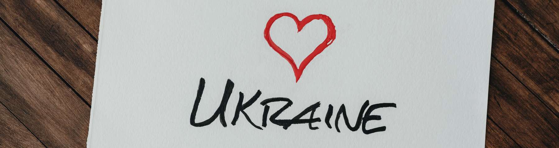 Ukraine Schriftzug